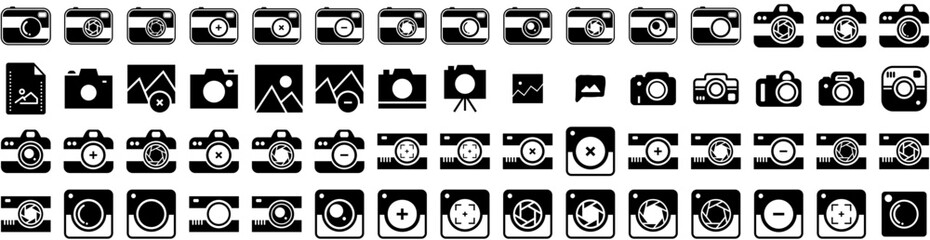 Set Of Image Icons Isolated Silhouette Solid Icon With Picture, Design, Web, Frame, Photo, Image, Vector Infographic Simple Vector Illustration Logo