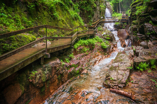 Waterfall at Franconia Notch State Park