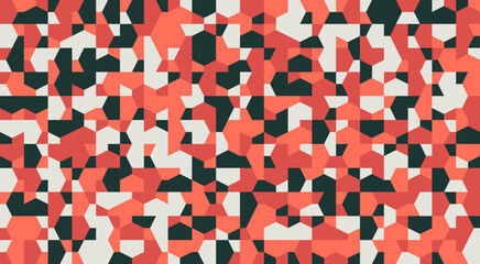 Abstract geometric vector pattern design with simple shapes