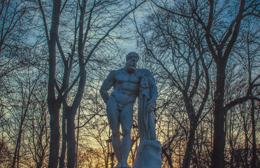 statue, tourism, st. petersburg, park, beautiful city