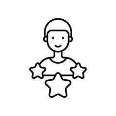 Experience icon vector stock illustration.