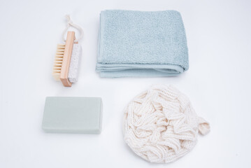 Spa accessories for bathing and cleaning the body
