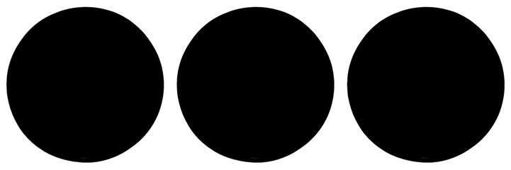 Fototapeta na wymiar Black circle isolated on white background