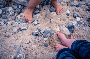 feet on sand