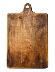 Empty old wooden cutting board, Generative AI