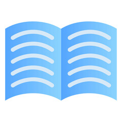 The book icon is a classic symbol for knowledge, education, and learning, widely used for academic or book-related websites and apps.