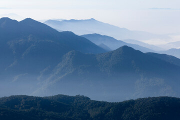 high mountain landscape in the morning