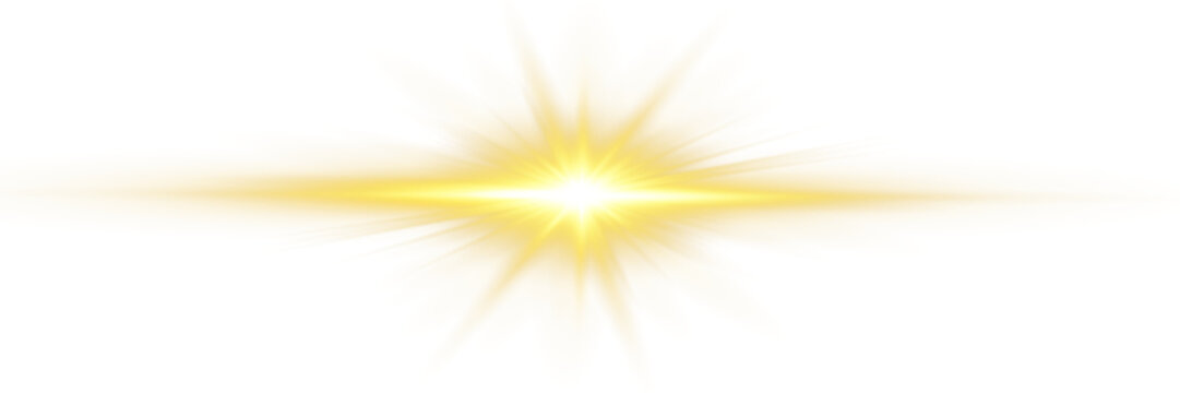 PNG sunlight special lens flare light effect. Stock royalty free.