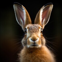 Obraz premium Adorable Belgian Hare with Expressive Eyes, A Bundle of Cuteness