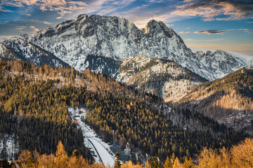 Góry, Tatry, Krajobraz, Podróże , Zima ,Góra - obrazy, fototapety, plakaty