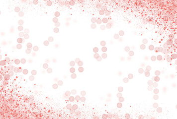 Luxury Red With Glitter Gold frame. Merry Christmas. Birthday and wedding invitation PNG shape