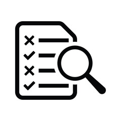 Checklist, report, seo, analytics icon.