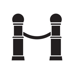 Fototapeta premium fence icon vector