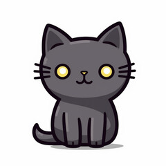 Cute Basic Cat Logo version 5