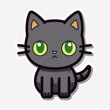 Cute Basic Cat Logo version 3