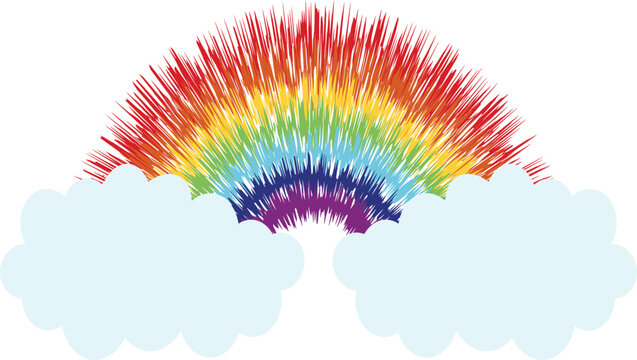 abstract rainbow background vector image or clipart