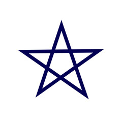 blue star astrological symbol