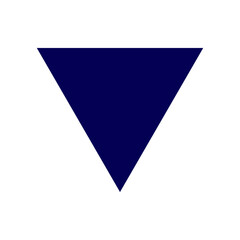 Blue triangle symbol