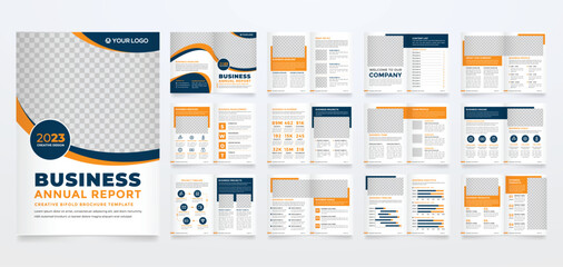 business brochure template with modern concept