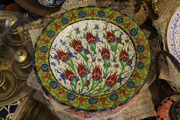 Turkish traditional ornament plate