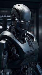 humanoid robot, artificial intelligence. Generative ai