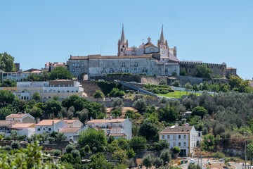 Fototapeta na wymiar Landscape over the historic buildings in the city of Portalegre, Portugal