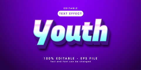 youth 3d editable text effect