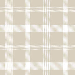Neutral Colour Classic Plaid textured Seamless Pattern