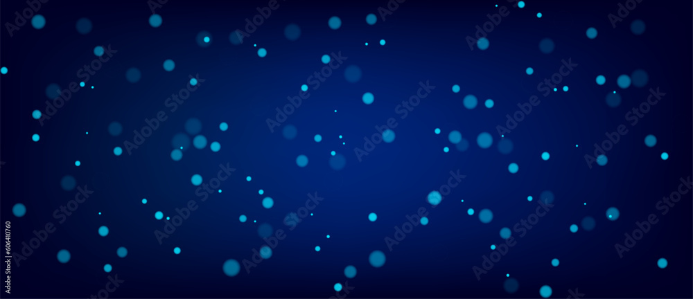 Fototapete Particles of dust. Abstract digital background of points. Glowing plexus. Big data. Network or connection. Abstract technology science background. 3d vector illustration