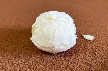 Orange ice cream