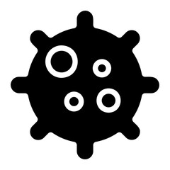 coronavirus glyph icon