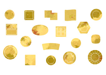 和の金食器いろいろセット