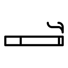 Fototapeta premium smoke line icon