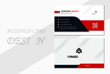 Double-sided creative business card template. Creative and Clean Business Card Template.