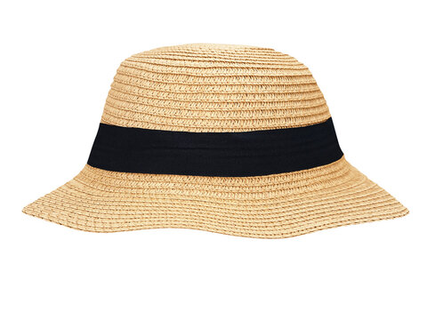 vintage straw hat isolated  PNG transparent