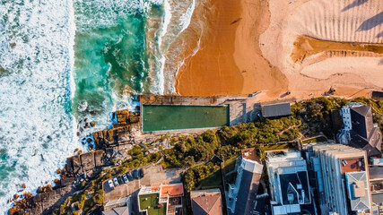 Queenscliff Beach Manly Sydney Australia - Drone Footage