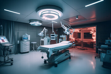 Equipment and medical devices in the surgical room, generative ai