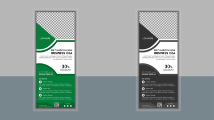 Corporate roll up banner design 