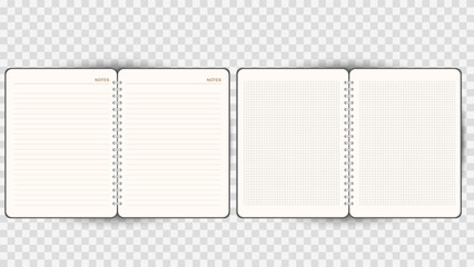 notebook template. vector eps 1 0. isolated on transparent background , illustration Vector EPS 10