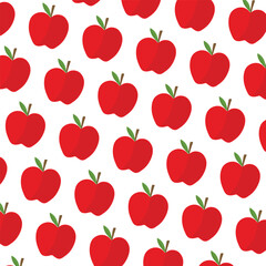 seamless red apple. fruit, vector, illustration, ar,t graphic design, pattern, wallpaper, background, red apple isolated on white background.