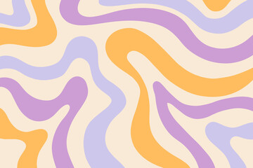 Retro Marble Background, Groovy 70s Wavy Pattern