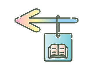 icon gradient color to the library area