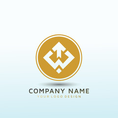 New small business letter WT vector logo design