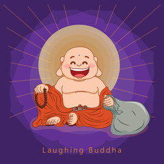 Happy Laughing Buddha Vector Resource