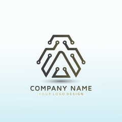 Technology enterprise software logo design