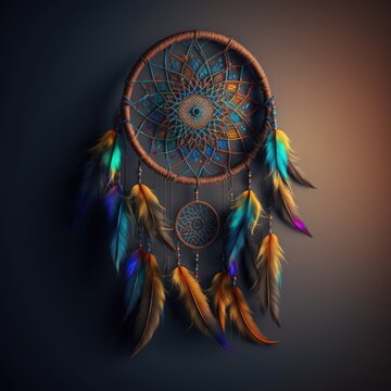 Dreamcatcher colorful sacret ritual