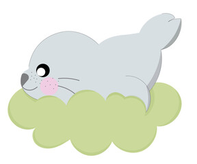 Baby dogong in ocean