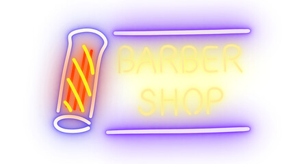 Barber shop neon sign