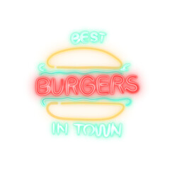Burger Neon sign