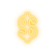 money sign money symbol neon sign